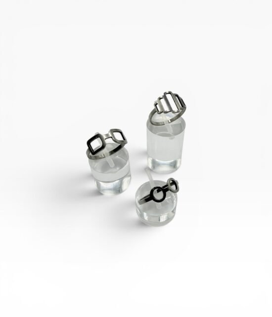 Anillos acero calados x36u - 18