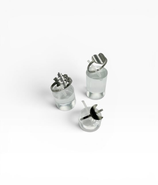 Anillos acero calados x36u - 15