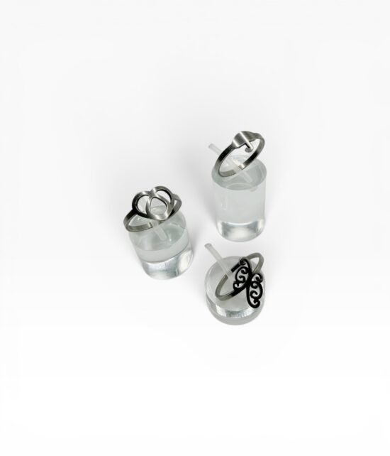 Anillos acero calados x36u - 21