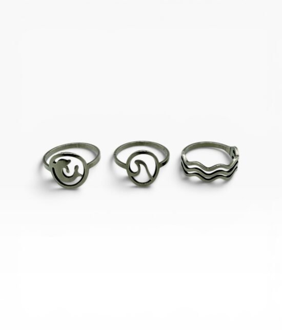 Anillos acero calados x36u - 27